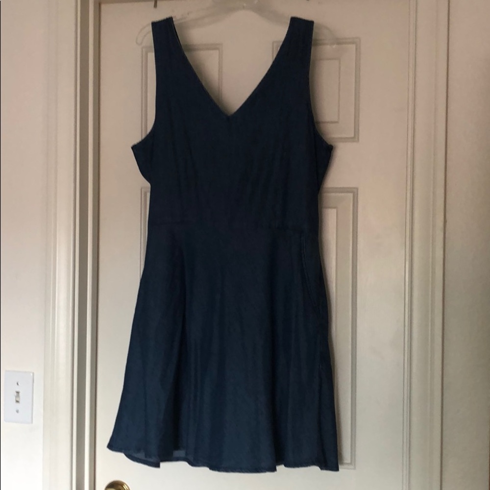 Denim skater dress